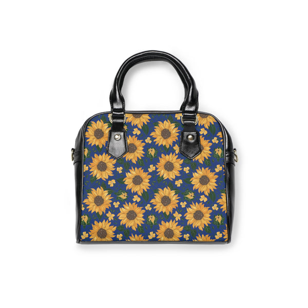 Vintage Sunflowers Shoulder Handbag