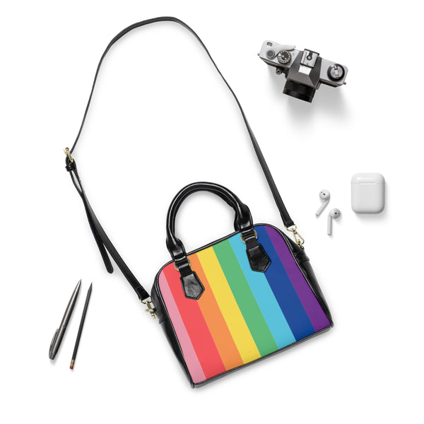 Rainbow Chunk Shoulder Handbag