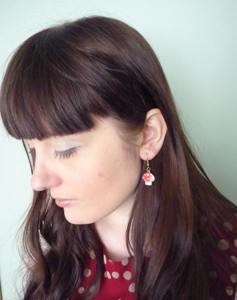 Mushroom Earrings - Kate Garey
