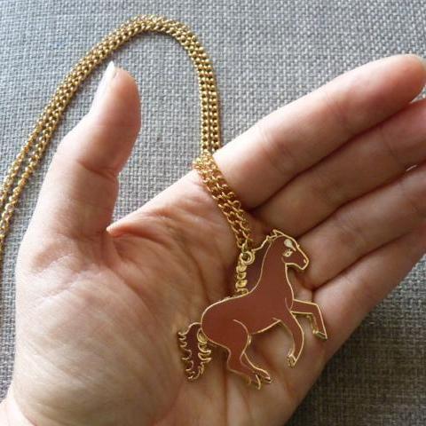Wild horse necklace