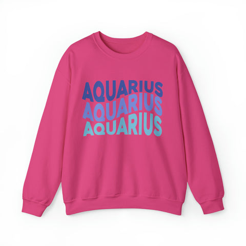 Aquarius Zodiac Crewneck Sweatshirt