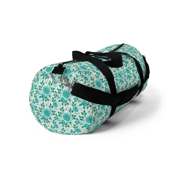 Vintage Minty Floral Duffel Bag