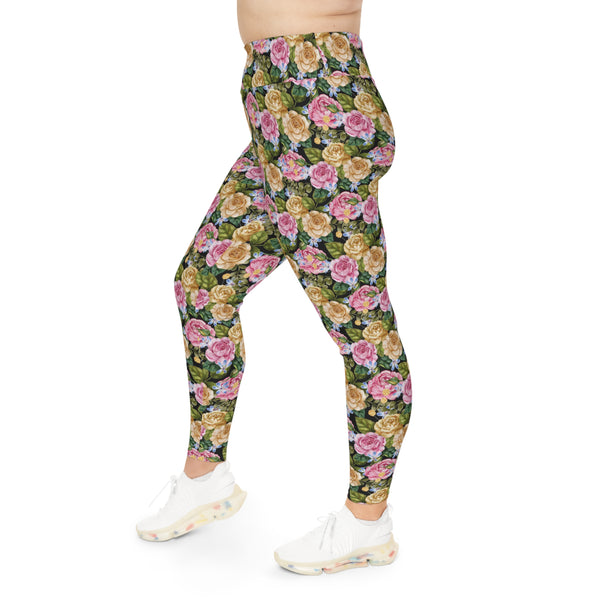 Granny Floral Plus Size Leggings