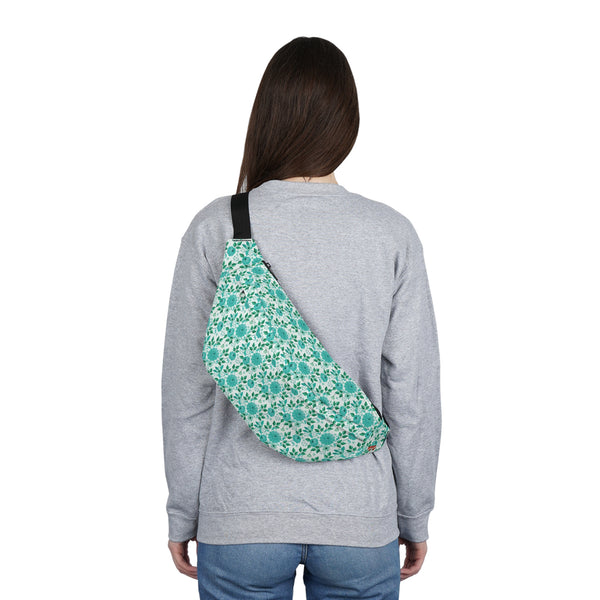 Vintage Minty Floral Large Bum Bag