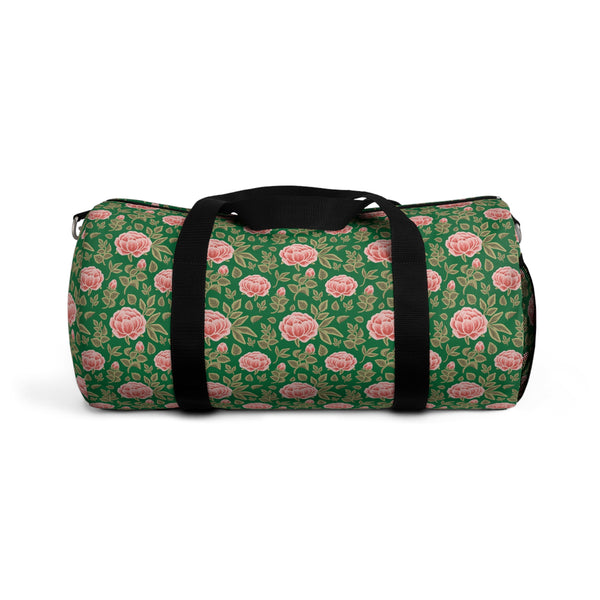 Vintage Peony Duffel Bag Green