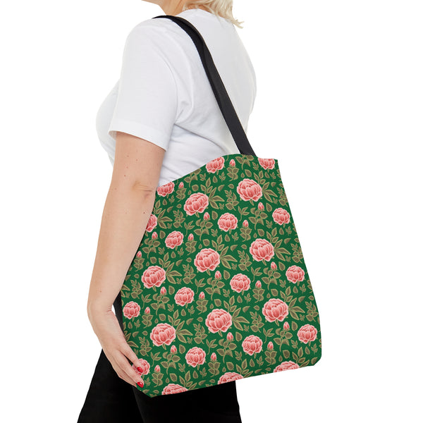 Vintage Peony Tote Bag