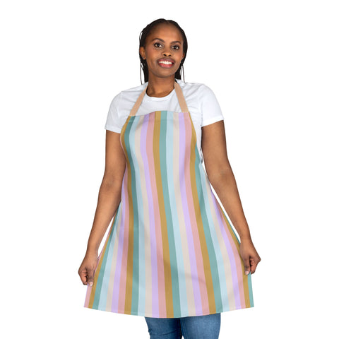Pastel Rainbo Stripe Apron