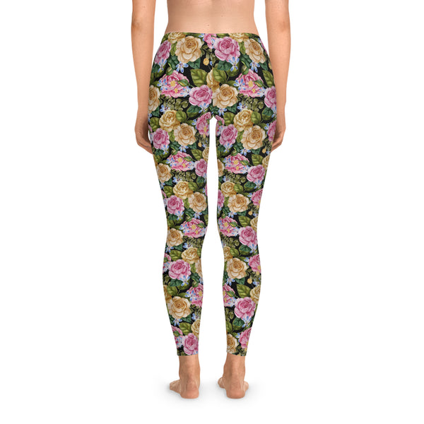 Granny Floral Stretchy Leggings