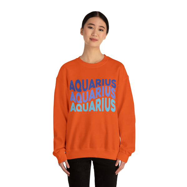 Aquarius Zodiac Crewneck Sweatshirt