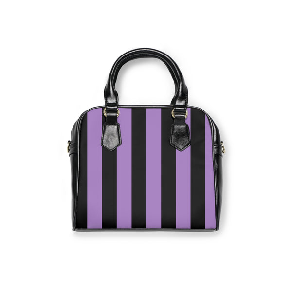 Blackcurrant candy stripe handbag