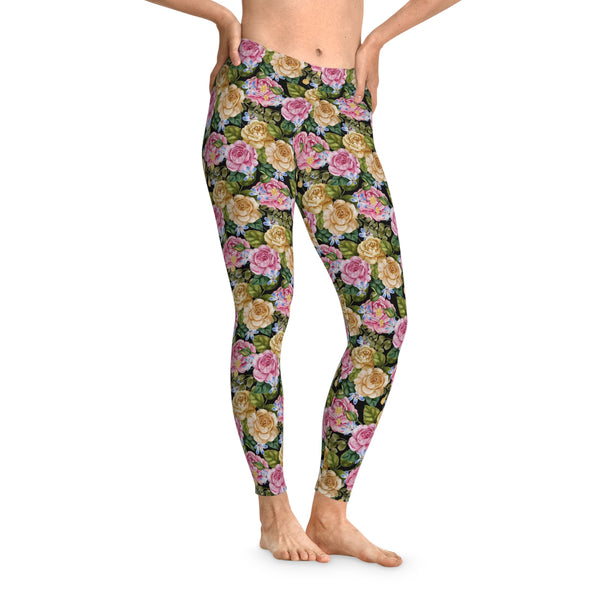 Granny Floral Stretchy Leggings