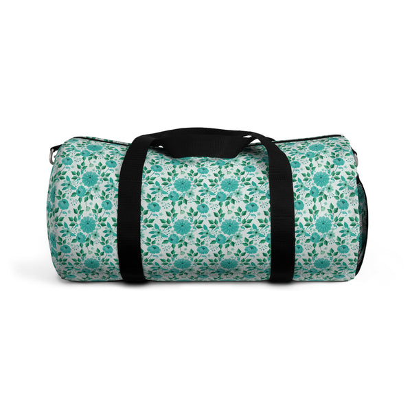 Vintage Minty Floral Duffel Bag