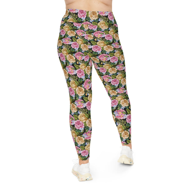 Granny Floral Plus Size Leggings