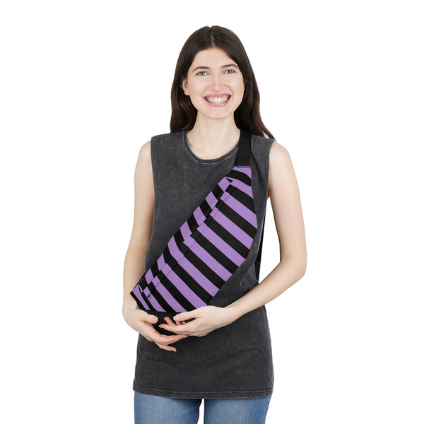 Blackcurrant Liquorice Stripe Large Bum Bag