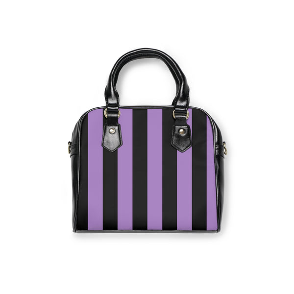 Purple stripe purse