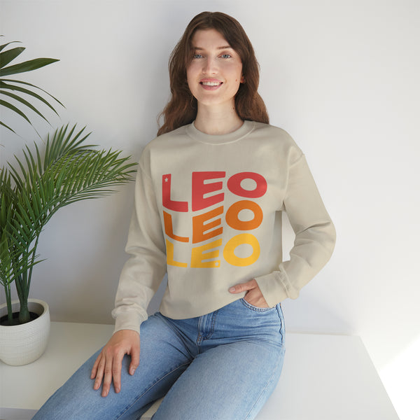 Leo Zodiac Crewneck Sweatshirt