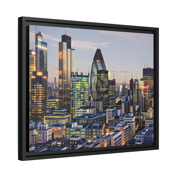 The Gherkin London Portrait on Canvas