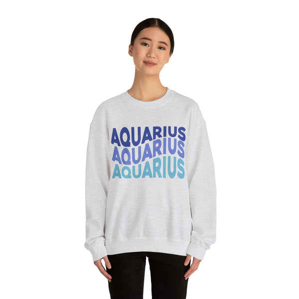 Aquarius Zodiac Crewneck Sweatshirt