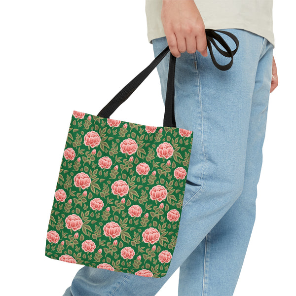 Vintage Peony Tote Bag