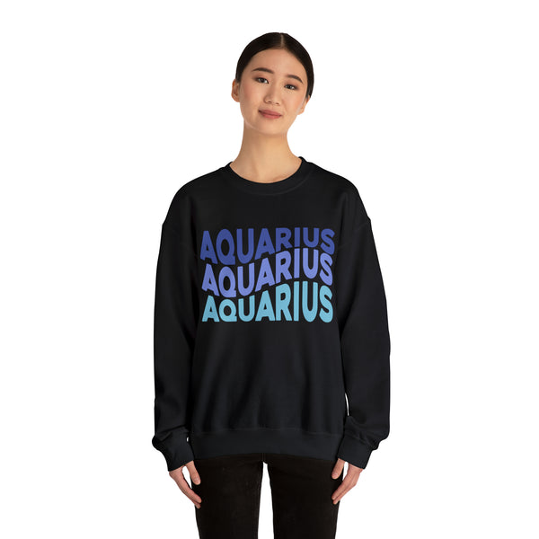 Aquarius Zodiac Crewneck Sweatshirt