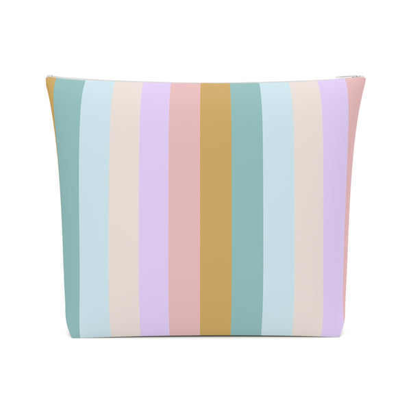 Pastel Rainbo Stripe Cosmetic Bag