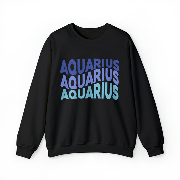 Aquarius Zodiac Crewneck Sweatshirt