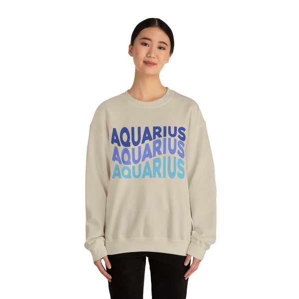 Aquarius Zodiac Crewneck Sweatshirt