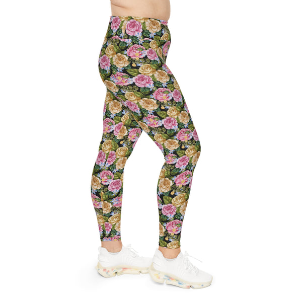 Granny Floral Plus Size Leggings