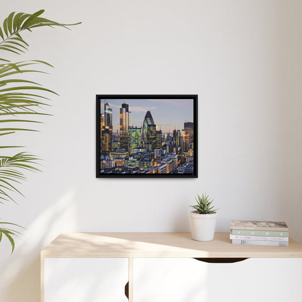 The Gherkin London Portrait on Canvas