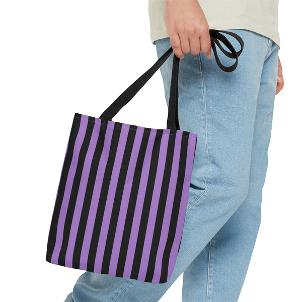 Blackcurrant Liquorice Stripe Tote Bag