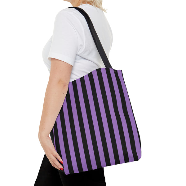 Blackcurrant Liquorice Stripe Tote Bag