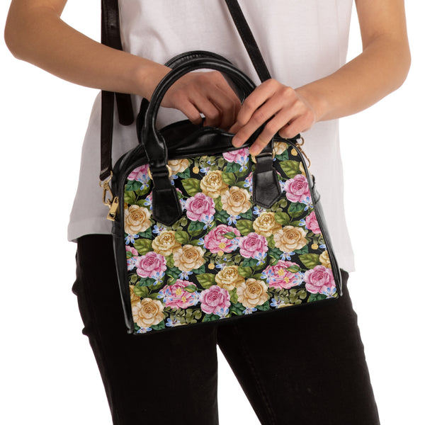 Granny Floral Shoulder Handbag