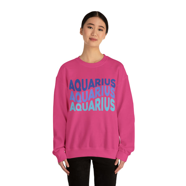 Aquarius Zodiac Crewneck Sweatshirt