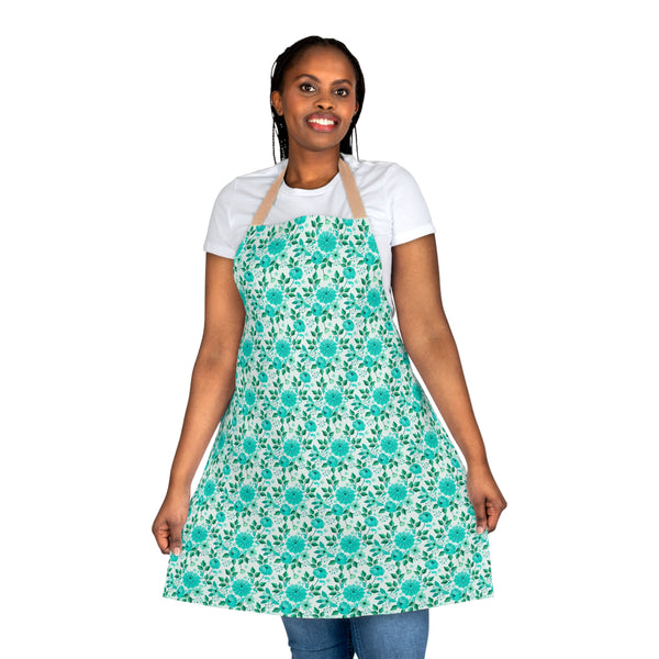 Vintage Minty Floral Apron