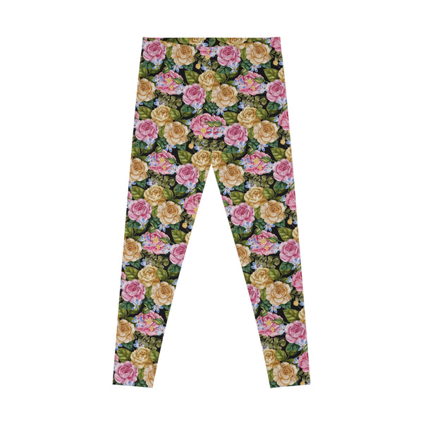 Granny Floral Stretchy Leggings