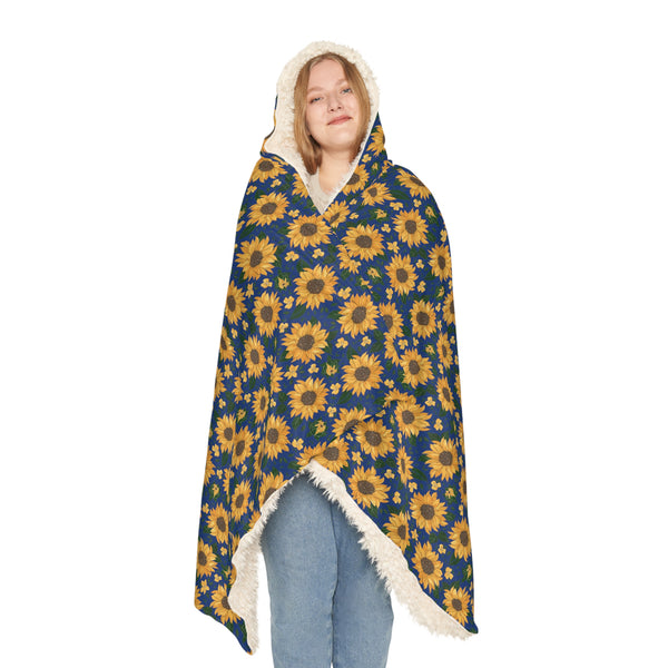 Vintage Sunflowers Snuggle Blanket