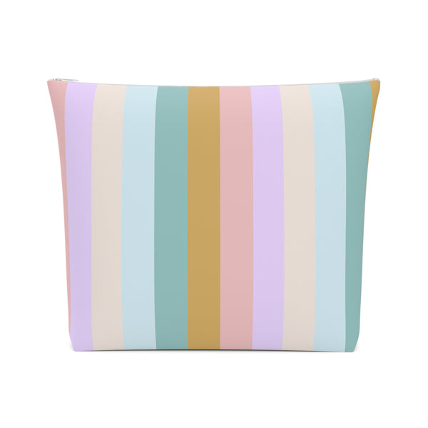 Pastel Rainbo Stripe Cosmetic Bag
