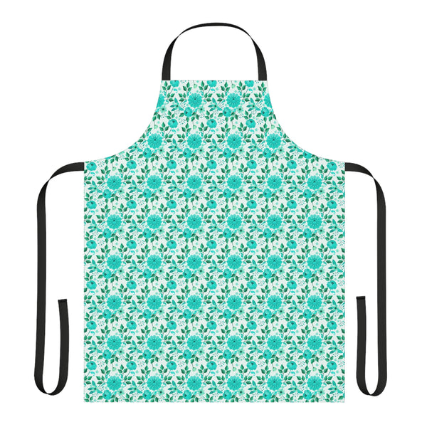 Vintage Minty Floral Apron