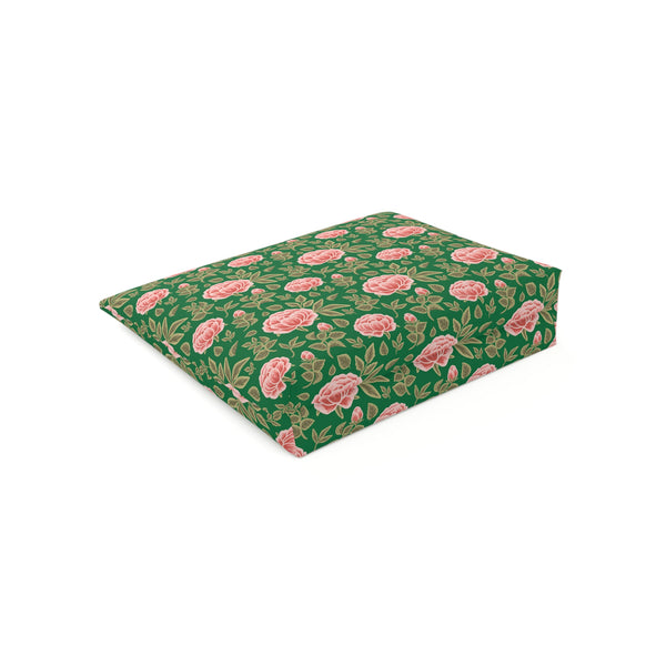 Vintage Peony Cosmetic Bag Green