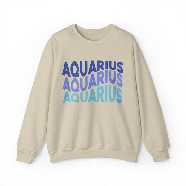 Aquarius Zodiac Crewneck Sweatshirt