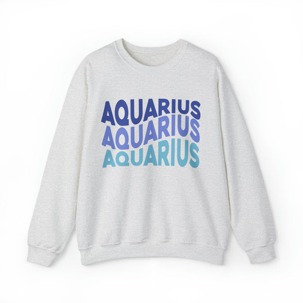 Aquarius Zodiac Crewneck Sweatshirt