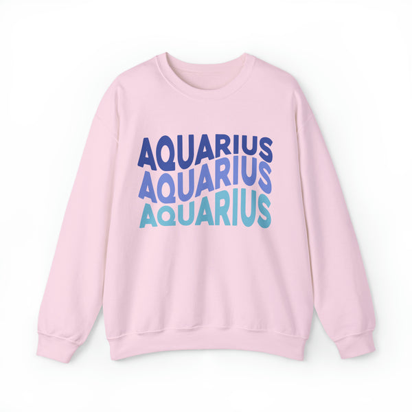 Aquarius Zodiac Crewneck Sweatshirt