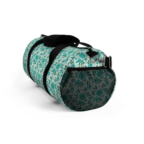 Vintage Minty Floral Duffel Bag