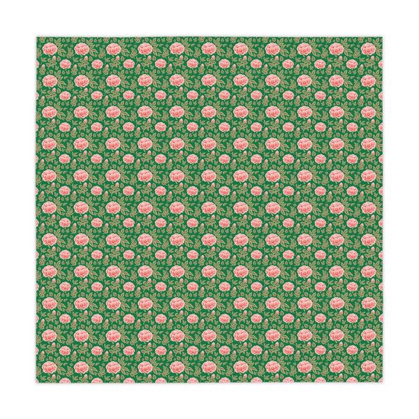 Vintage Peony Tablecloth Green