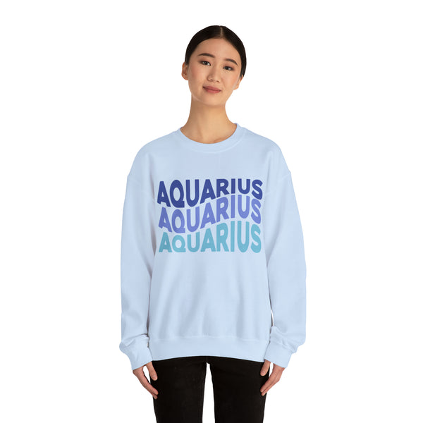 Aquarius Zodiac Crewneck Sweatshirt