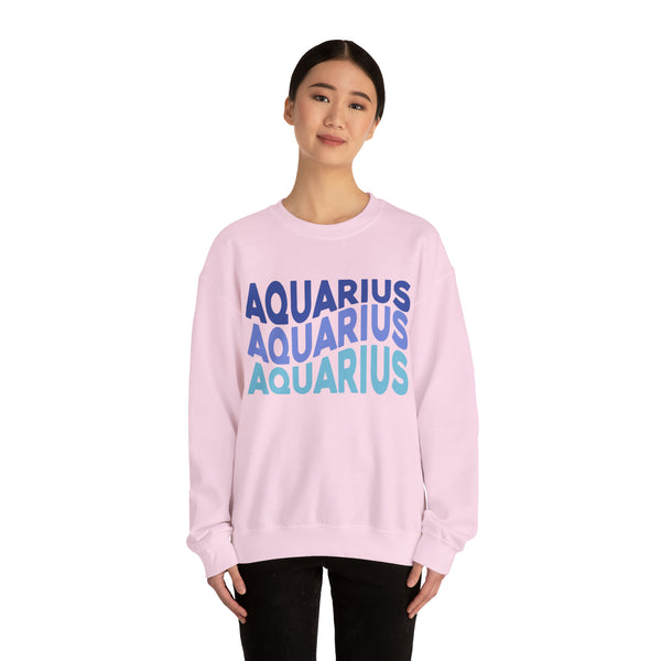 Aquarius Zodiac Crewneck Sweatshirt