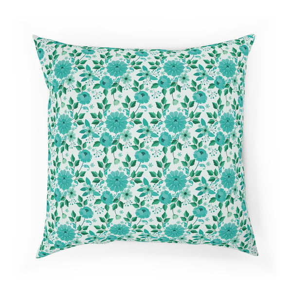 Vintage Minty Flowers Cushion