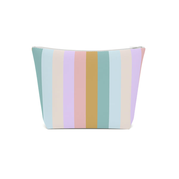 Pastel Rainbo Stripe Cosmetic Bag