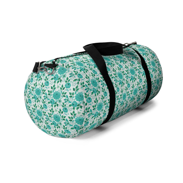 Vintage Minty Floral Duffel Bag