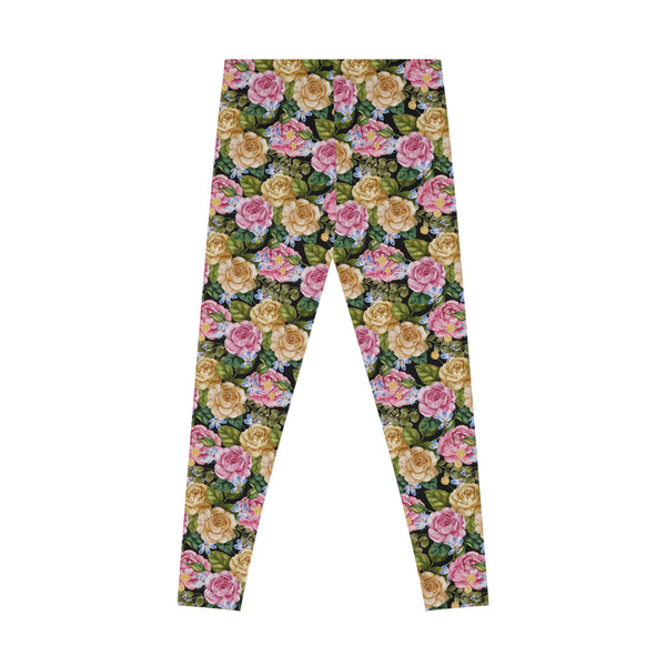 Granny Floral Stretchy Leggings